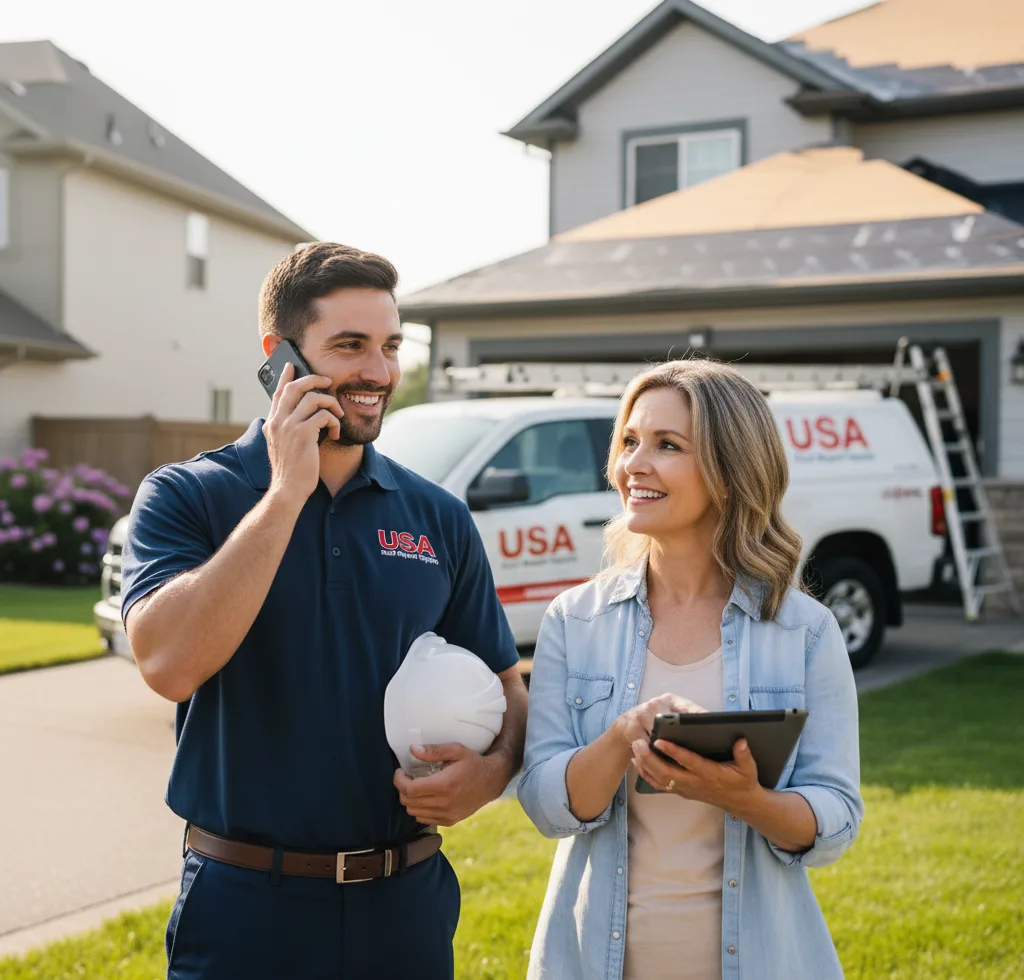 USA Roof Repair Experts customer support in Masury